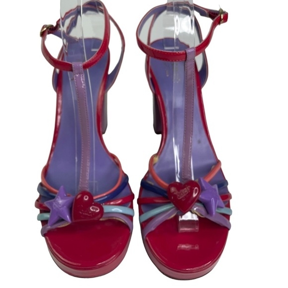 Coach Jennifer Women’s Heart & Star Platform Heels - Picture 2 of 8